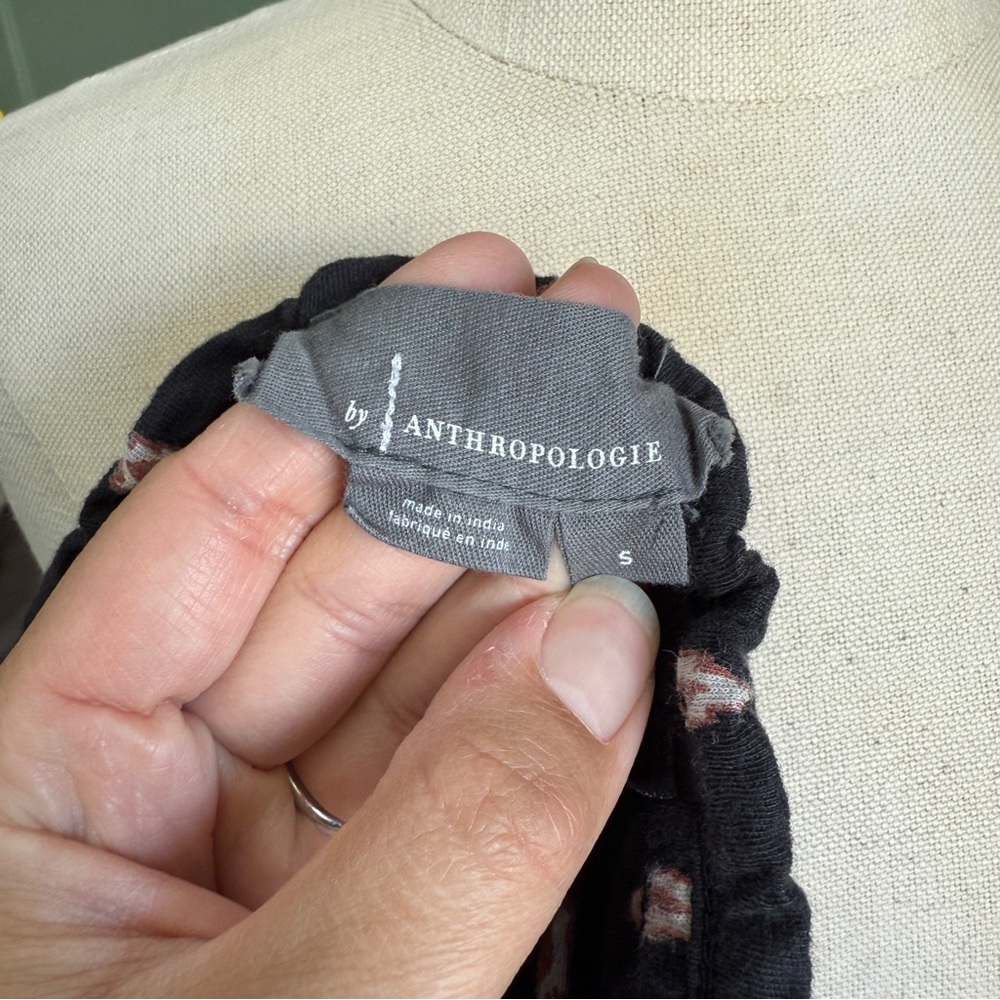 Anthropologie Smocked Ruffled Strapless Rop - Picture 6 of 7